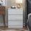 Carlton 3 Drawer Chest Of Drawers: 60cm Wide. High Gloss Front. Scratch Resistant. Modern No Handle Design.