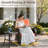 Adams 7- Person Outdoor Wicker Patio Sofa Seating Group With Swivel Rocking Chairs And Fire Pit Table-57659934-57659935