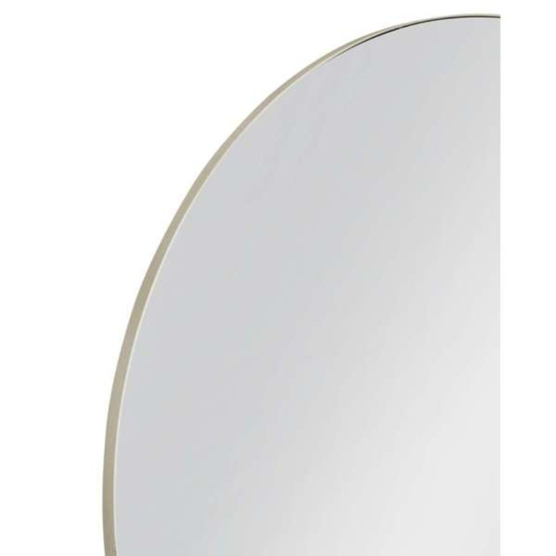 Pamelia Contemporary Metal Framed Wall Mirror, Sliver