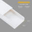 Organisateur de câbles simple, gestion des câbles sous le bureau de 150 po - vis faciles à installer ou couvre-câbles à fixation adhésive pour les fils sur le mur, le bureau et le bureau personnel, organisateur de câbles mural (blanc)-38397065