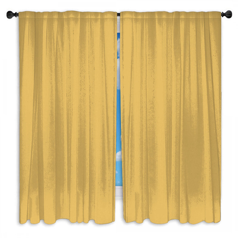 Rideaux de fenêtre unis à fond uni de couleur unie voilage et obscurcissant - 2 panneaux, Obscurcissement de chambre