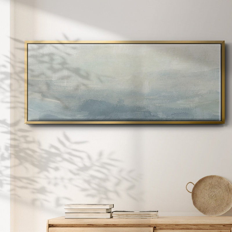 Tone Scape V- Framed Canvas, 24" H x 60" W