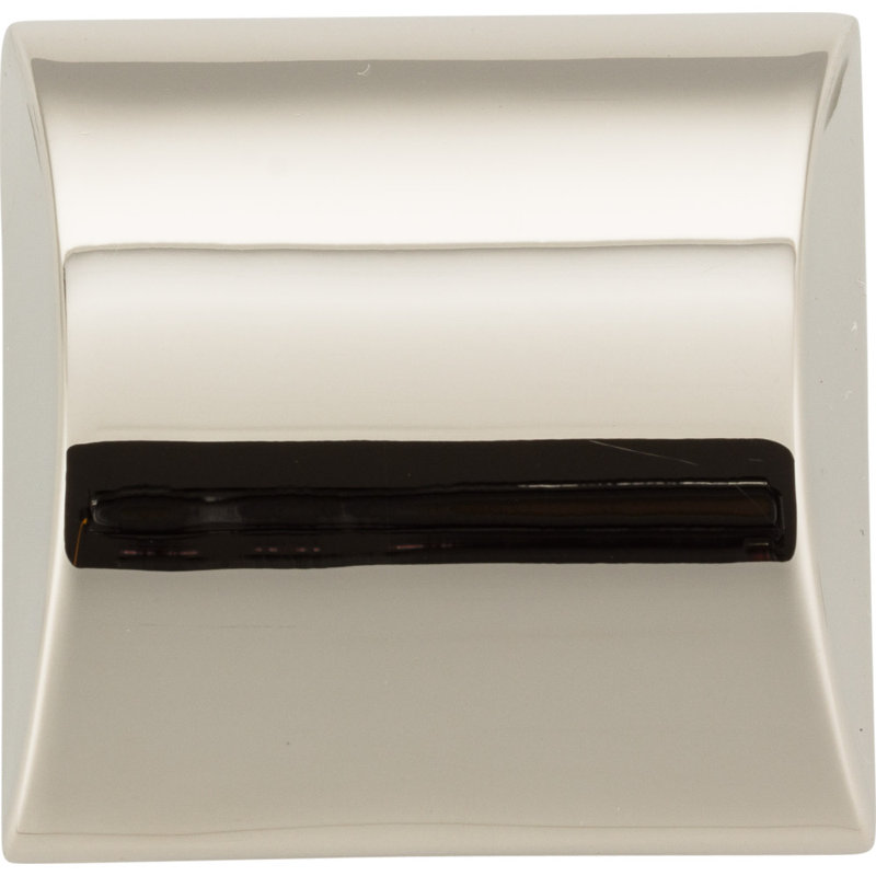 Roman Square Knob, Polished Nickel