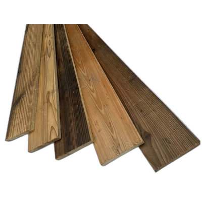 60” x 4.8” x 0.6” Reclaimed Wood Wall, Flooring, and Ceiling Paneling, Brown Variously Colored (Set of 5) -  e-Joy, 5pc_reclaimwood_60x4_8x0_6_1box