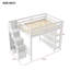 Lit mezzanine avec rangement pour lumières DEL-1538856552