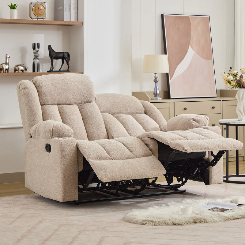 Lovell 2 Seater Reclining Sofa, Brown