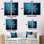 Blue Snowflake Holiday II - paysages d'hiver, impressions sur toile-2067657539-2067657537-2067657551