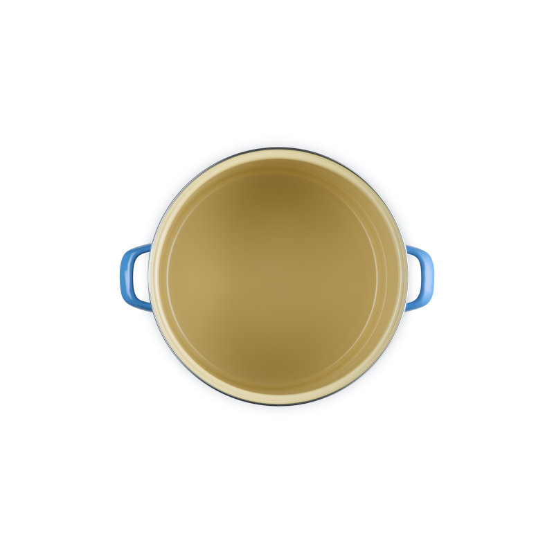 Le Creuset Enamel-On-Steel Stockpot With SS Knob, 16 Qt., Sea Salt, Marseille