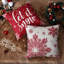 Ensemble de 4 housses de coussin décoratives de Noël en velours-135813858