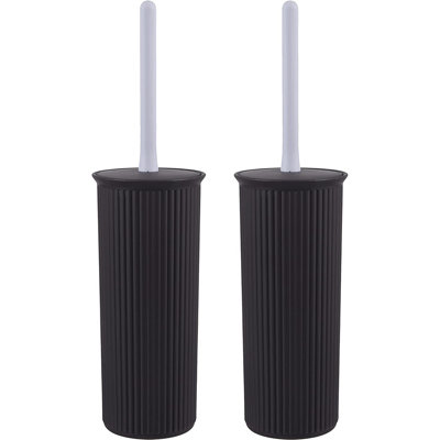 Brosse de toilette nervurée 15 po