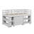 Eirwen Twin Loft Bed, Desk Low Study Kids with Storage Pine Wood with Cabinet Ladder, Bookcase Shelf-962706015