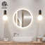 Miroir de salle de bain rond Naliyah-274619291