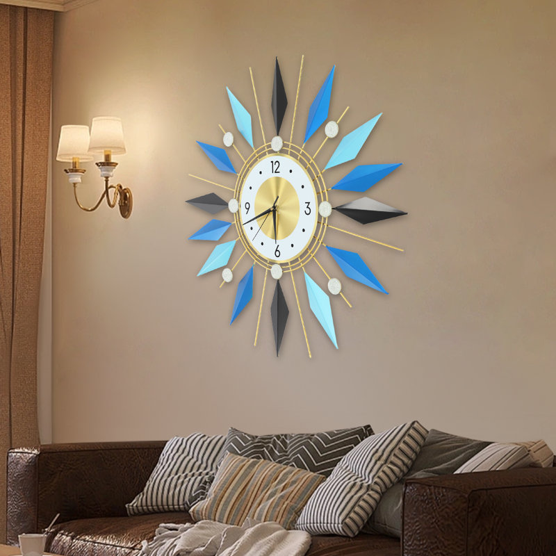 Horloge murale moderne et moderne pour le salon, la salle à manger et la décoration murale