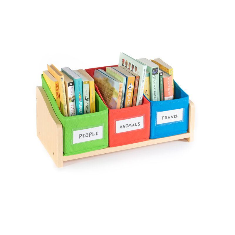 Tabletop Book and Bin Holder
