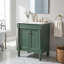 18 Inch French Style Bathroom Vanity Cabinet with Ceramic Sink, Soft-Closing Hinges & Adjustable Storage Shelf for Small Bathrooms-2140805775-2141138965
