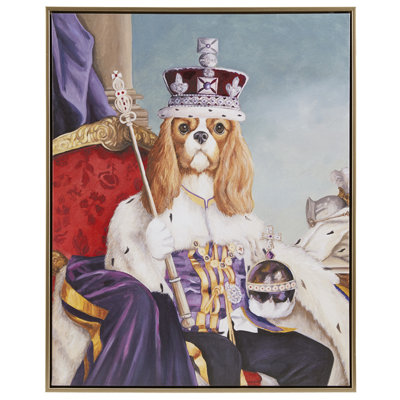 Art mural sur toile King Charles Spaniel III
