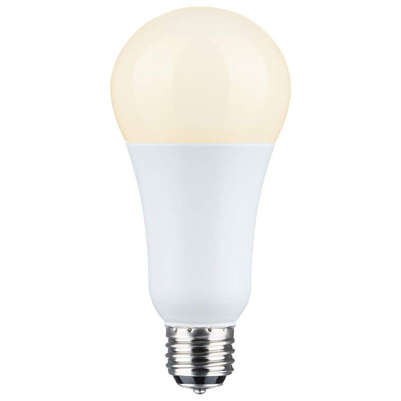 Lampe à DEL 3 voies 5/14/20 watts A21 à culot moyen blanc à double contact 120 Volt, 3000 Kelvins