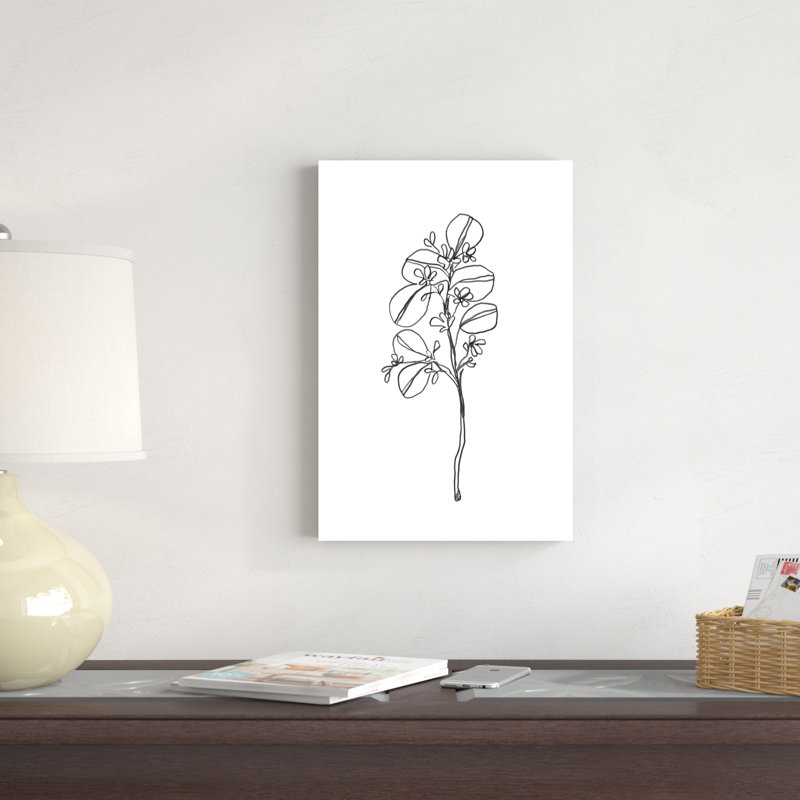 " Leaf Sprig II " Painting Print, 18" H x 12" W