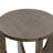 24.4'' H Walnut Finish Round Side Table