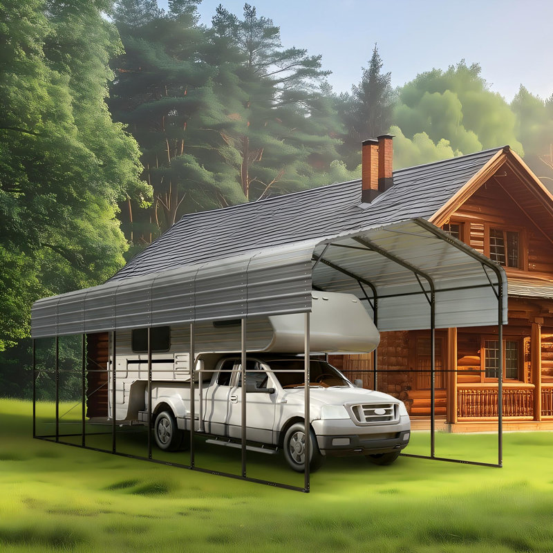  Heavy Duty Galvanized Steel 14x35 Metal Rv Cover