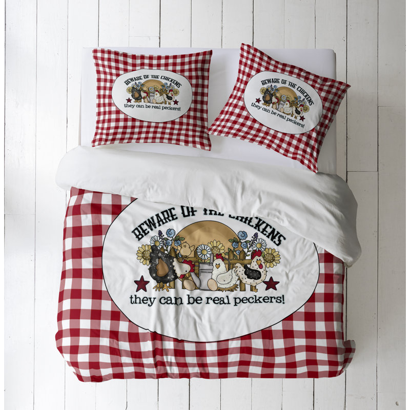 Modern & Contemporary Polyester Duvet Cover, Twin Duvet Cover + 1 Queen Sham