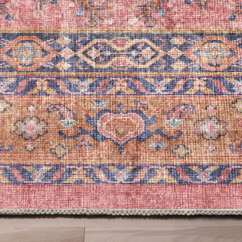 Tapis rose Kehr San Marino, Rectangle 9 pi 10 po x 13 pi
