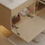 Petit meuble-lavabo flottant simple 31,5 pouces avec lavabo, design moderne et rangement efficace