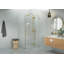 Halo 40 in. x 37 in. x 78 in. 90-degree Fully Frameless Glass Hinged Shower Enclosure-332042412
