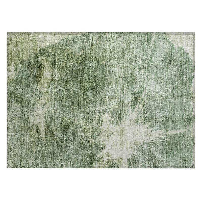Sharna Washable Abstract Indoor / Outdoor Rug, Rectangle 1'8" x 2'6"