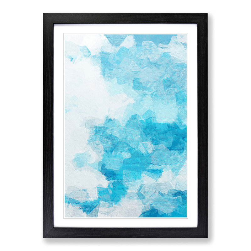 The Whisper in Abstract - Picture Frame Graphic Art Print, Black, 91cm H x 60cm W x 2cm D