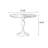 Nut-brown Round Solid Wood Dining Table-Negotiation table-985613909