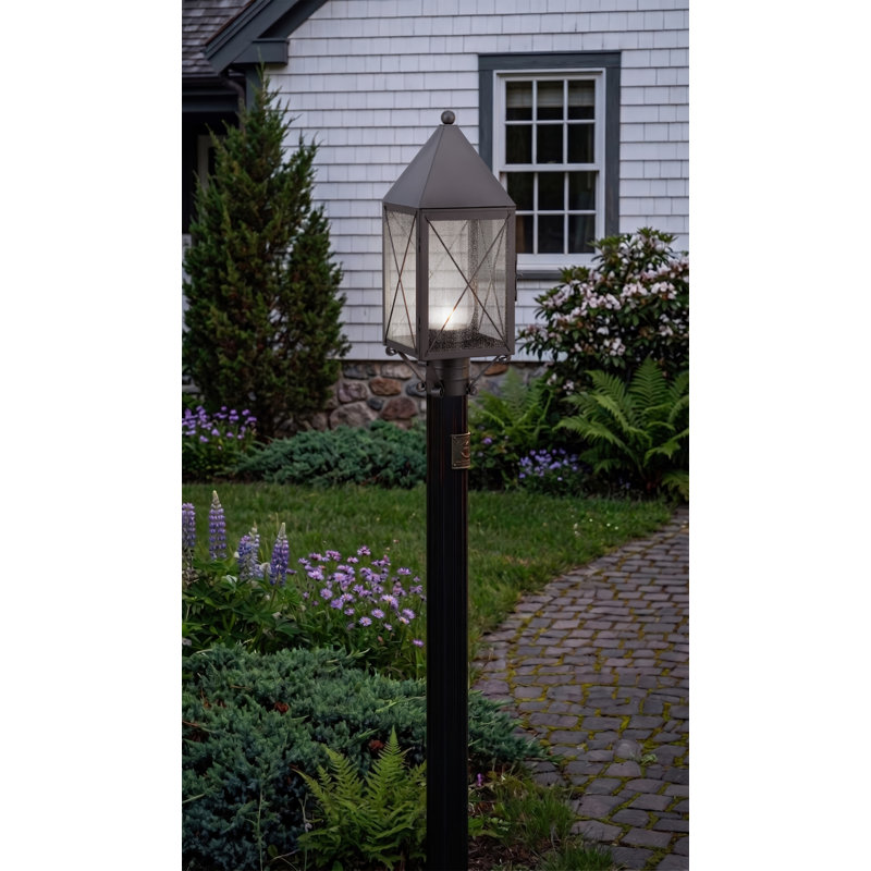 Brass Traditions - Ashford - 1 lumière - 19 pouces - Bronze à canon - Laiton massif - Lampadaire, Seedy, X, Gunmetal