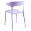 Set of 4 Garden Chairs GUBBIO Violet