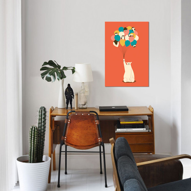 «Penguin Bouquet» par Jay Fleck - Impression sur toile tendue sur châssis, H 26 po x l 18 po x P 1,5 po, Toile tendue