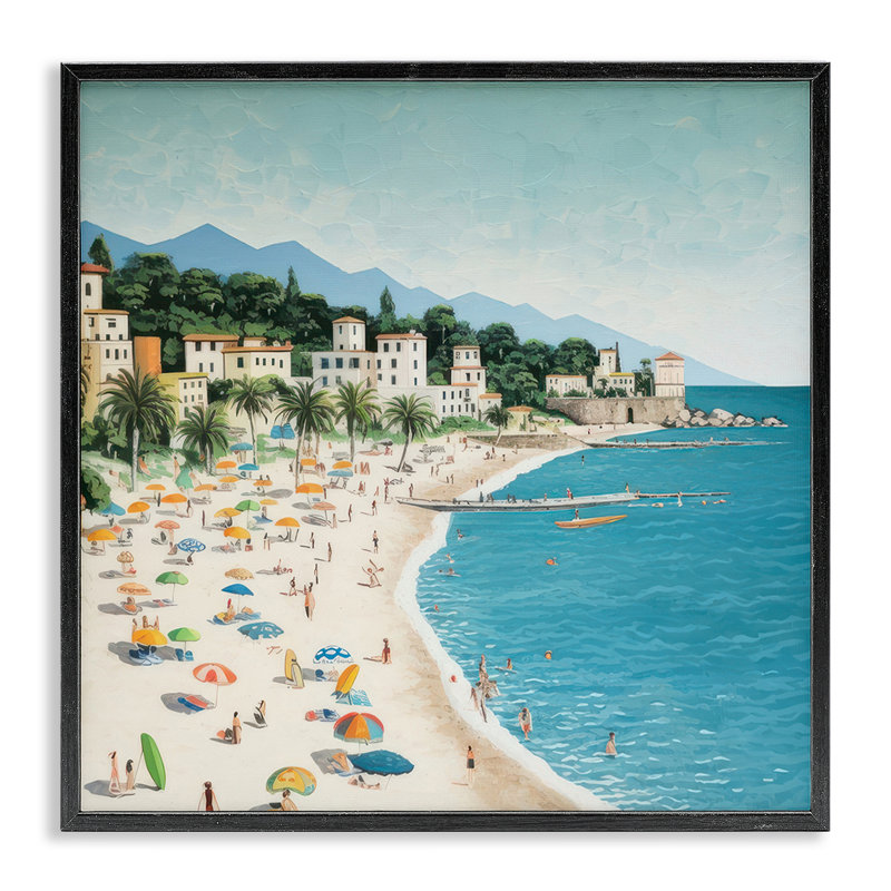 By Water's Edge, estampe numérique de Lazar Studio, H 12 po x l 12 po, Giclée encadrée noir minuit