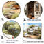 «Camping Van Scenery - Camping Travel», reproduction d'art mural-467237253-467237249