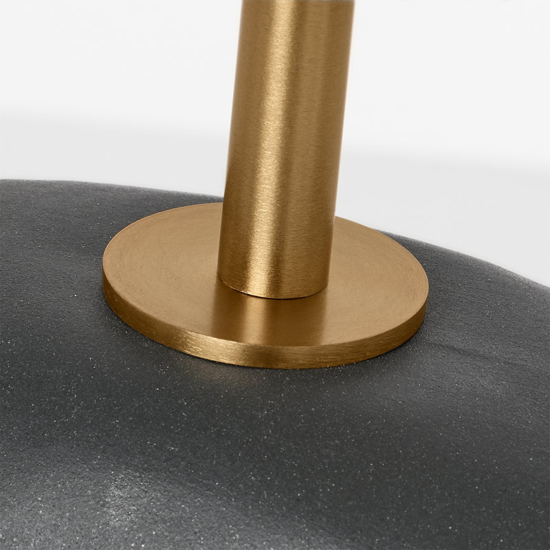 Aura Table Lamp, Rough Black