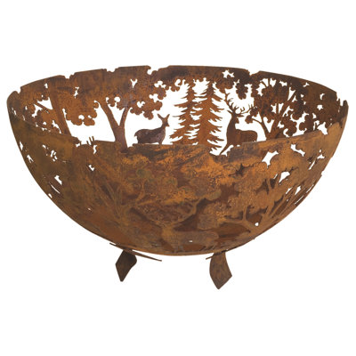 Joss Round Steel Wood Burning Fire Ring