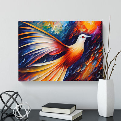 Dove Bird Vol.2 Abstract - Wrapped Canvas