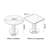 Rock board solid wood foldable dining table-2128750173
