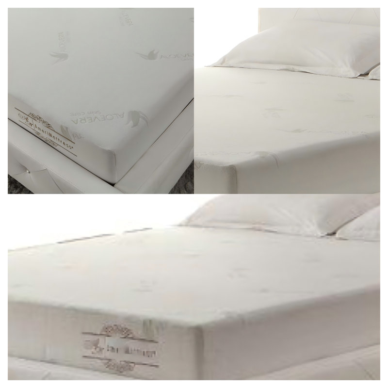 LOVE-Infused Memory Foam Twin Mattress - 3-Layer Extra Firm Support with Cooling Aloe Vera, Roll-Compressed in a Box for Comfy, Supportive Sleep