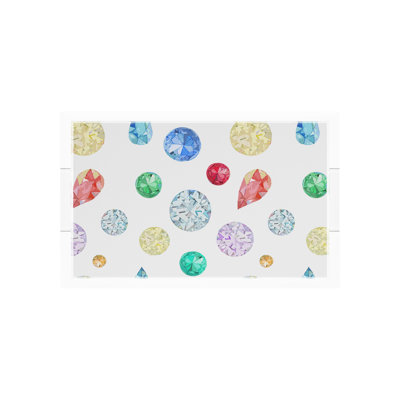 Chinoise Ceramic Acrylic Square Decorative Tray