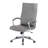 Bunjee Mid-Century Modern Fully Upholstered Mid Back Office Chair with Ribbed Back - Commercial Quality, Grey-582422572-582422573