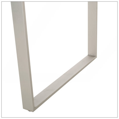 Dining Table, Silver + Natural