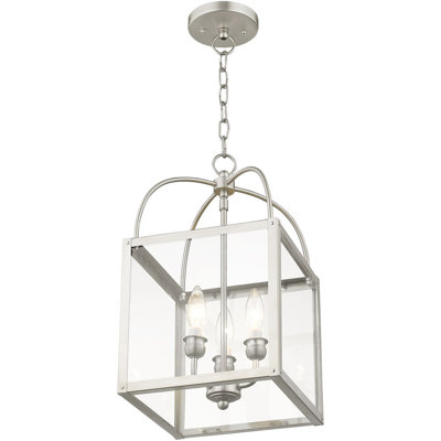 Luminaire suspendu rectangulaire 3 lumières Tehilah