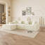 Canapé modulaire en L modulaire avec méridienne réversible, canapé confortable