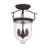 Husman Glass Semi Flush Mount-16518440-16518436