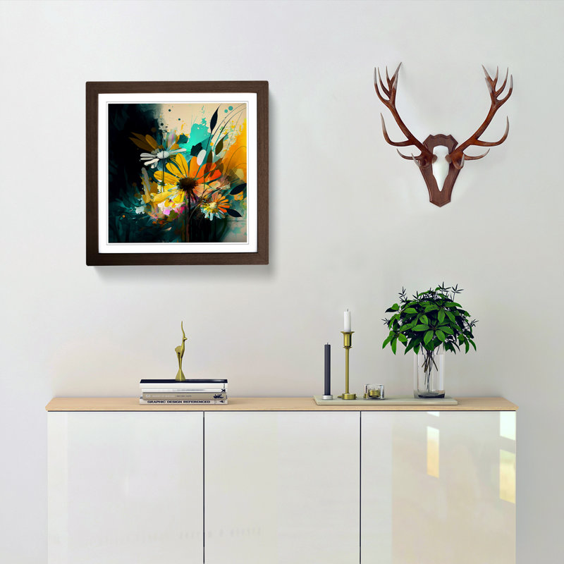 Wildflowers No.2 - Framed Print, Walnut