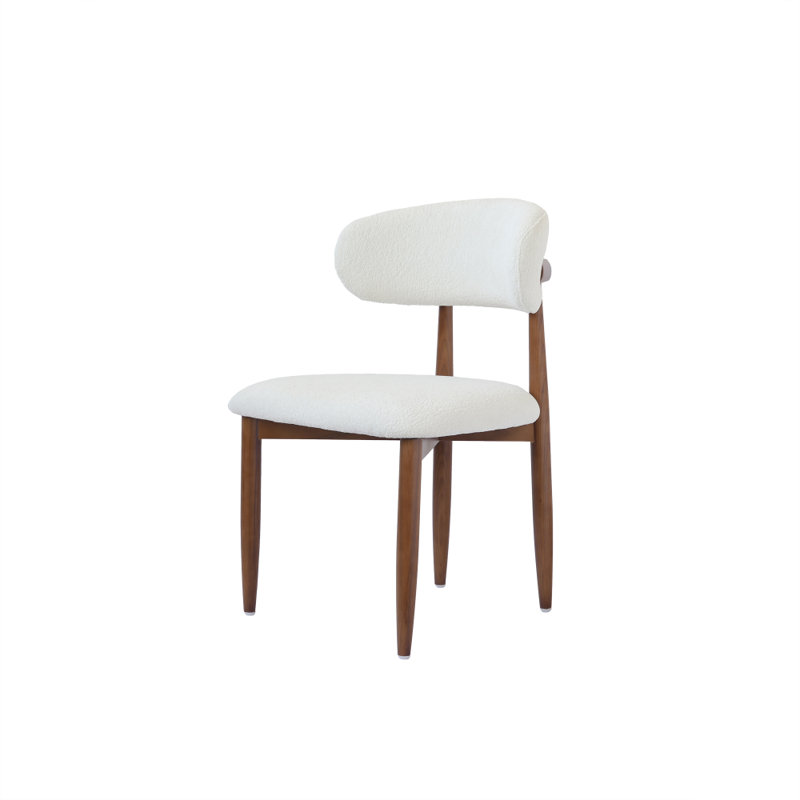 Chaise de salle à manger en bois massif Boucle