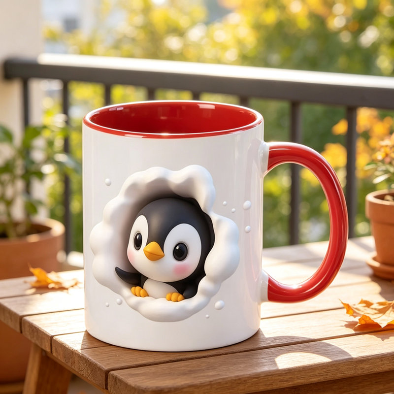 Ceramic Coffee Mug, Red